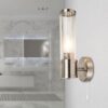 Eleanor Satin Chrome IP44 Bathroom Wall Light - Image 2