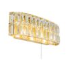 Haley 3 Light Satin Brass Bathroom Wall Light - Image 3
