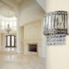 ISLA 3 Light Wall Light Antique Brass with Crystal - Image 2