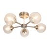 Mona 5 Light Semi Flush Satin Chrome - Image 3