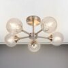 Mona 5 Light Semi Flush Satin Chrome - Image 2