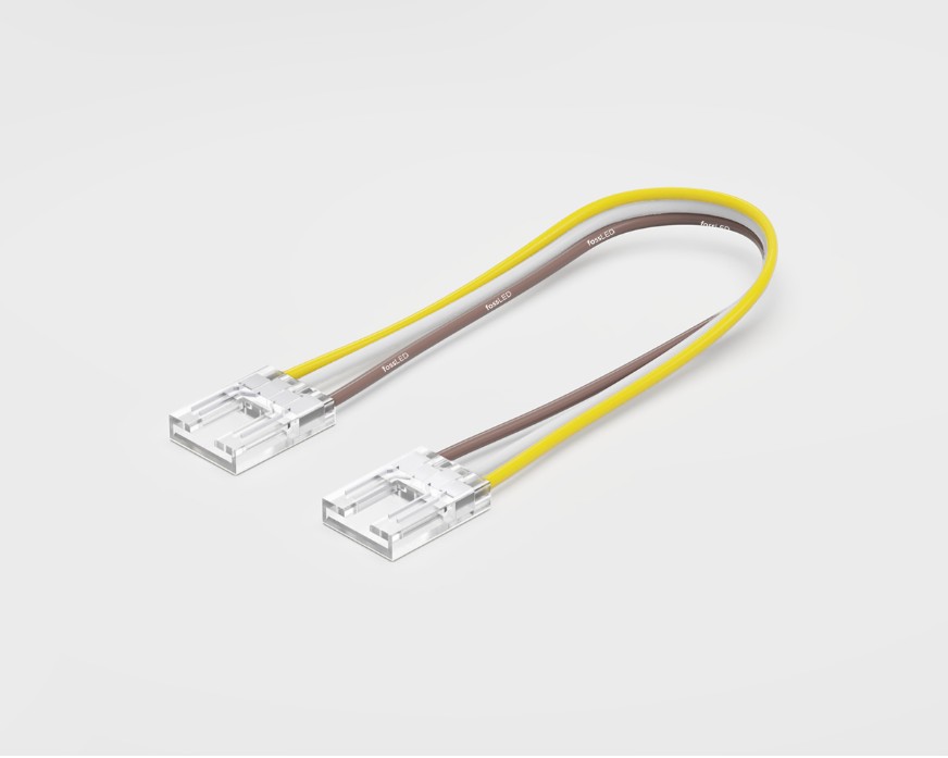 Corner Connector COB Tuneable White 10mm Corner Feed connector - 15cm Lead